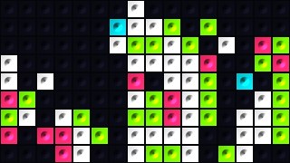 Neon Pop look — Blocks effect preview